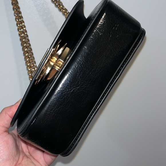 kate spade Nicola Metallic Leopard Twistlock Leather Shoulder Bag - Picture 12 of 17